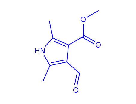 Molecular Structure of 175205-91-1 (METHYL 4-FORMYL-2,5-DIMETHYL-1H-PYRROLE-3-CARBOXYLATE)