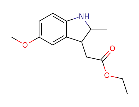 3-ethoxycarbonylmethyl-5-methoxy-2-methylindoline