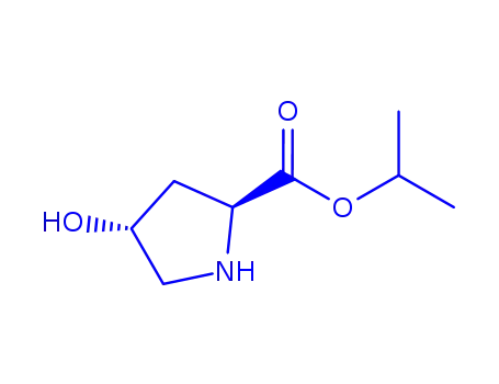Molecular Structure of 175168-65-7 (L-Proline, 4-hydroxy-, 1-methylethyl ester, (4R)- (9CI))