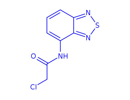 Molecular Structure of 175203-29-9 (4-(CHLOROACETAMIDO)BENZO-2,1,3-THIADIAZOLE)