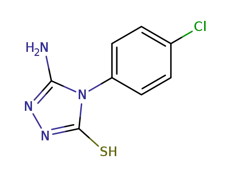 Molecular Structure of 21111-46-6 (5-amino-4-(4-chlorophenyl)-2,4-dihydro-3H-1,2,4-triazole-3-thione)