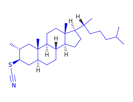 2β-메틸-5α-콜레스탄-3α-일 티오시아네이트