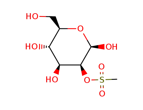 Molecular Structure of 221252-44-4 (2-O-methanesulfonyl-β-D-mannose)