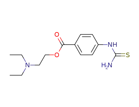 Molecular Structure of 21033-42-1 (2-(Diethylamino)ethyl=p-thioureidobenzoate)
