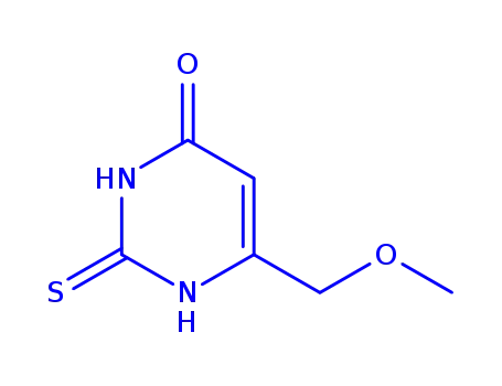 Molecular Structure of 175205-07-9 (4-HYDROXY-6-METHOXYMETHYLPYRIMIDINE-2-THIOL)