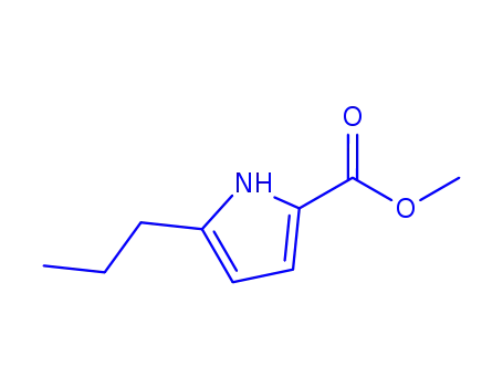 Molecular Structure of 210841-59-1 (1H-Pyrrole-2-carboxylicacid,5-propyl-,methylester(9CI))