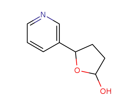 Molecular Structure of 53798-73-5 (2-Furanol,tetrahydro-5-(3-pyridinyl)-)