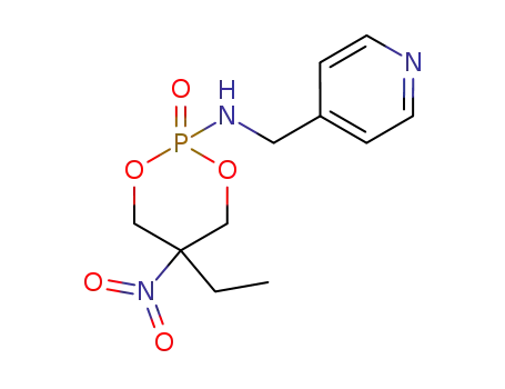 Molecular Structure of 20934-12-7 (5-ethyl-5-nitro-N-(pyridin-4-ylmethyl)-1,3,2-dioxaphosphinan-2-amine 2-oxide)