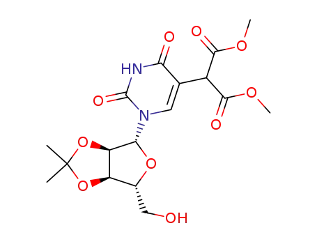 2',3'-O-isopropylideneuridine-5-malonic acid dimethyl ester