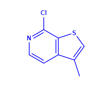 Molecular Structure of 209287-21-8 (7-CHLORO-3-METHYLTHIENO[2,3-C]PYRIDINE)