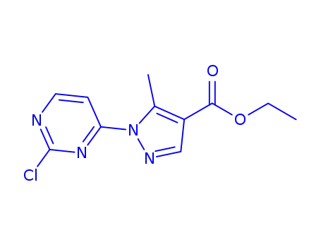 1H-PYRAZOLE-4-CARBOXYLIC ACID, 1-(2-CHLORO-4-PYRIMIDINYL)-5-METHYL-, ETHYL ESTER