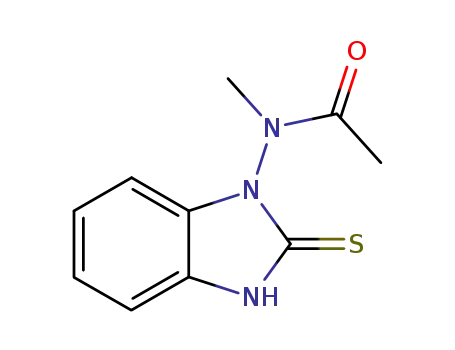 Molecular Structure of 176102-04-8 (1-(acetylmethylamino)benzimidazoline-2-thione)