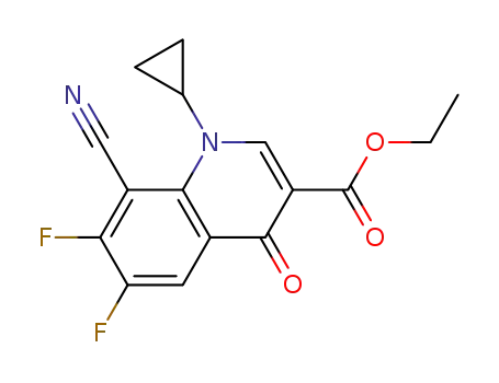 ethyl 8-cyano-1-cyclopropyl-6,7-difluoro-1,4-dihydro-4-oxo-3-quinoline-carboxylate