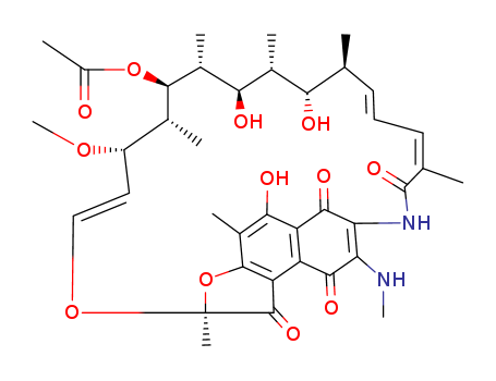 Rifamycin,1,4-dideoxy-1,4-dihydro-3-(methylamino)-1,4-dioxo- (9CI) cas  17554-98-2