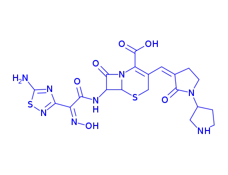 Molecular Structure of 209467-52-7 (Ceftobiprole)