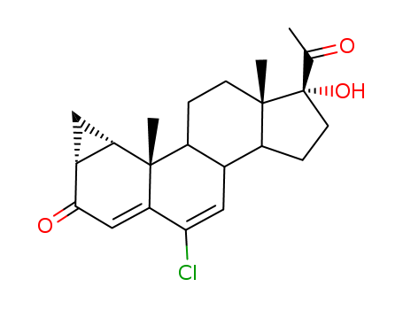3'H-Cyclopropa[1,2]pregna-1,4,6-triene-3,20-dione,6-chloro-1,2-dihydro-17-hydroxy-, (1b,2b)-