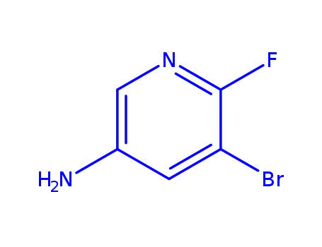 Molecular Structure of 209328-99-4 (2-Fluoro-3-Bromo-5-Aminopyridine)