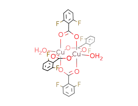 diaquatetrakis(mu-2,6-difluorobenzoato-kappaO-kappaO')dicopper(II)