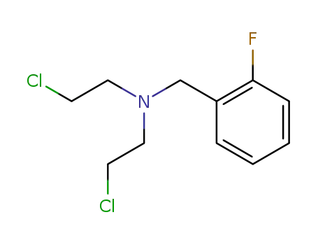 Molecular Structure of 1542-45-6 (N,N-Bis(2-chloroethyl)-o-fluorobenzylamine)