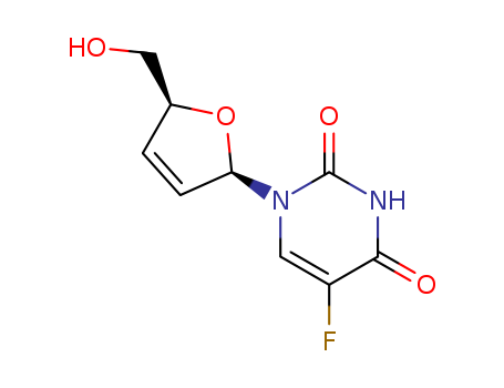 2',3'-Dideoxy-2',3'-didehydro-5-fluoro-uridine,FddddU