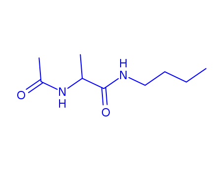 Molecular Structure of 176249-90-4 (Propanamide,  2-(acetylamino)-N-butyl-)