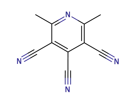 Molecular Structure of 872336-73-7 (3,4,5-Pyridinetricarbonitrile,  2,6-dimethyl-)
