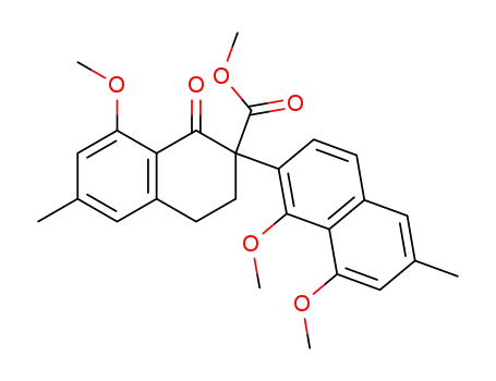 8,1',8'-Trimethoxy-6,6'-dimethyl-1-oxo-3,4-dihydro-1H-[2,2']binaphthalenyl-2-carboxylic acid methyl ester