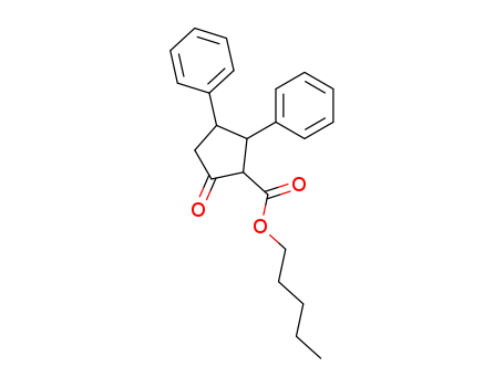 Cyclopentanecarboxylic acid, 5-oxo-2,3-diphenyl-, pentyl ester
