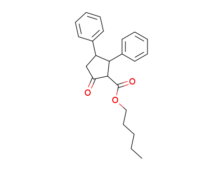 Molecular Structure of 1772-57-2 (pentyl 5-oxo-2,3-diphenylcyclopentanecarboxylate)