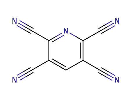 Molecular Structure of 17638-20-9 (2,3,5,6-Pyridinetetracarbonitrile)