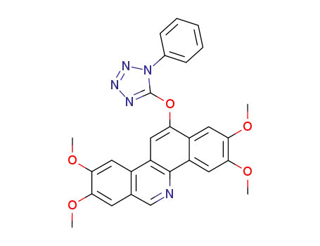 2,3,8,9-Tetramethoxy-12-(1-phenyl-1H-tetrazol-5-yloxy)benzo<c>phenanthridine