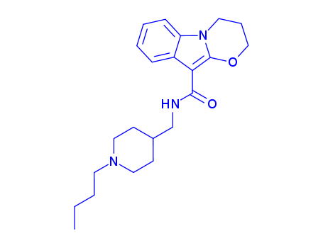 2H-[1,3]Oxazino[3,2-a]indole-10-carboxamide,N-[(1-butyl-4-piperidinyl)methyl]-3,4-dihydro-