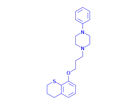 Molecular Structure of 153804-53-6 (1-phenyl-4-(3-thiochroman-8-yloxypropyl)piperazine)