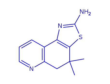 Molecular Structure of 153260-28-7 (4,4-dimethyl-4,5-dihydro[1,3]thiazolo[4,5-f]quinolin-2-amine)