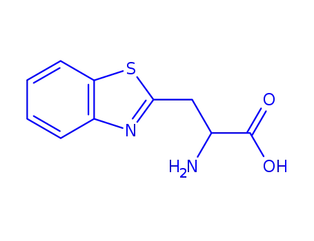 Molecular Structure of 176959-62-9 (2-Benzothiazolepropanoicacid,alpha-amino-,(S)-(9CI))