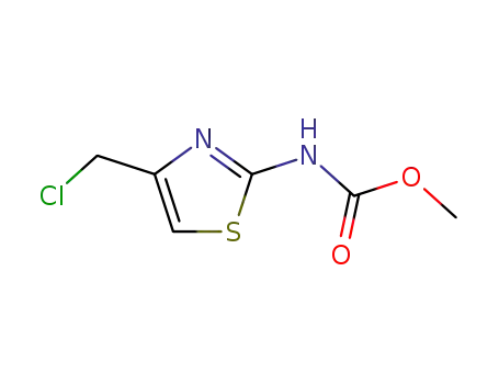 Molecular Structure of 152872-05-4 (Carbamic  acid,  [4-(chloromethyl)-2-thiazolyl]-,  methyl  ester  (9CI))