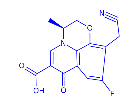 10-(CYANOMETHYL)-9-FLUORO-2,3-DIHYDRO-3-METHYL-7-OXO-7H-PYRIDO[1,2,3-DE]-1,4-BENZOXAZINE-6-CARBOXYLIC ACID