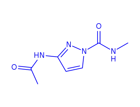 1H-Pyrazole-1-carboxamide,  3-(acetylamino)-N-methyl-