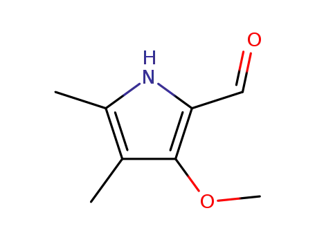 Molecular Structure of 15431-72-8 (Pyrrole-2-carboxaldehyde, 3-methoxy-4,5-dimethyl- (8CI))