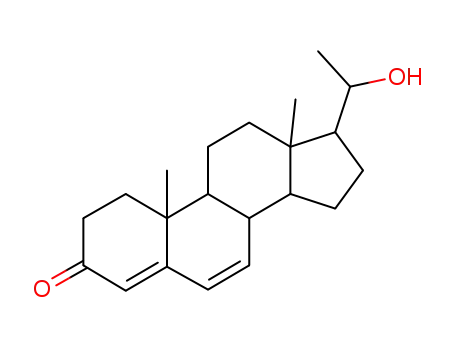 Molecular Structure of 15271-87-1 ((20S)-20-Hydroxypregna-4,6-dien-3-one)