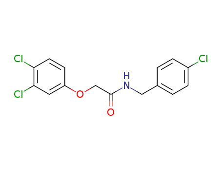 Acetamide,N-[(4-chlorophenyl)methyl]-2-(3,4-dichlorophenoxy)- cas  15422-29-4