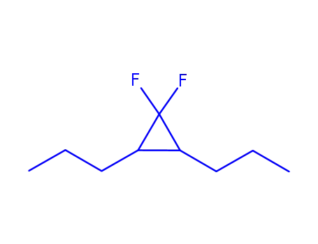 Molecular Structure of 154413-35-1 (Cyclopropane, 1,1-difluoro-2,3-dipropyl-, trans- (9CI))