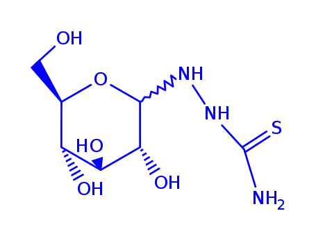 Molecular Structure of 154634-24-9 (D-GLUCOPYRANOSYL THIOSEMICARBAZIDE)