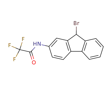 Molecular Structure of 1537-15-1 (N-(9-bromo-9H-fluoren-2-yl)-2,2,2-trifluoroacetamide)