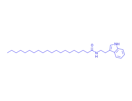 Molecular Structure of 152766-92-2 (EICOSANOIC ACID TRYPTAMIDE)