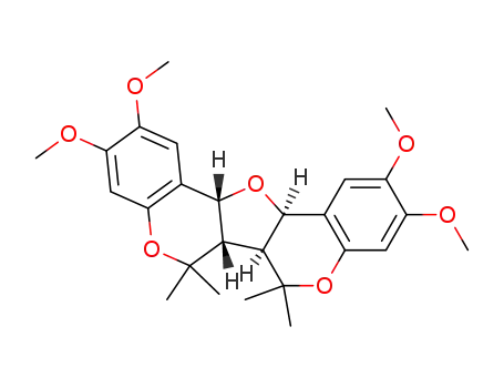 (6aS,6bS,12bR,13aR)-2,3,10,11-Tetramethoxy-6,6,7,7-tetramethyl-6a,6b,12b,13a-tetrahydro-6H,7H-5,8,13-trioxa-dibenzo[a,i]fluorene