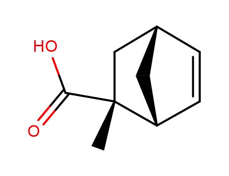 Molecular Structure of 176774-82-6 (Bicyclo[2.2.1]hept-5-ene-2-carboxylic acid, 2-methyl-, (1R,2R,4R)- (9CI))