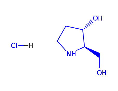 Molecular Structure of 98900-30-2 (2-Pyrrolidinemethanol, 3-hydroxy-, hydrochloride, (2R,3S)-)