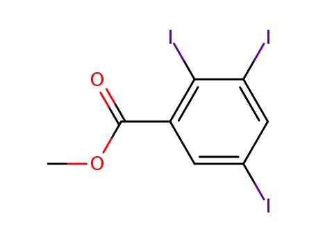 Molecular Structure of 15396-41-5 (2,3,5-triiodo-benzoic acid methyl ester)