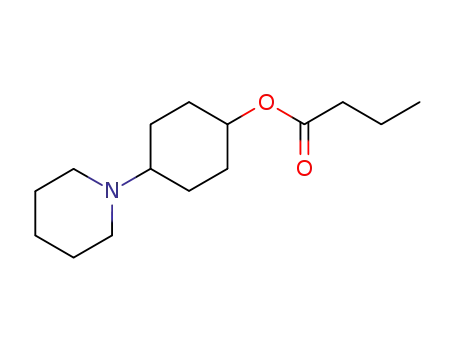 Molecular Structure of 1531-99-3 (Butyric acid 4-piperidinocyclohexyl ester)